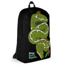Load image into Gallery viewer, Shop Reef n Reptiles Emerald Boa Backpack